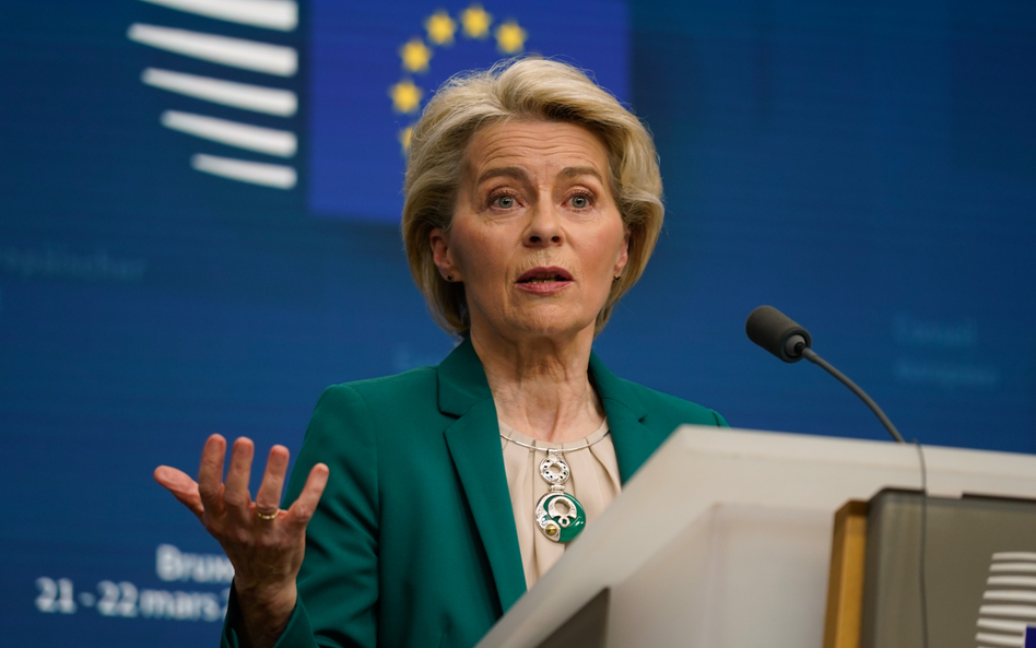 Ursula von der Leyen, przewodnicząca Komisji Europejskiej.