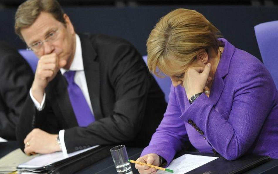 Angela Merkel i Guido Westerwelle