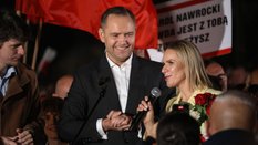 Karol Nawrocki wraz z żoną Martą