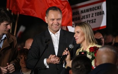 Karol Nawrocki wraz z żoną Martą