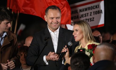 Karol Nawrocki wraz z żoną Martą
