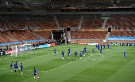 Piłkarze Francji trenują w Polokwane