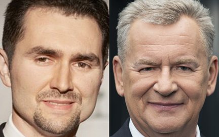 Piotr Malepszak, wiceminister infrastruktury, i Jerzy Mirgos, prezes Mirbudu.