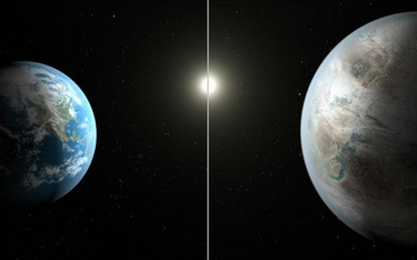 Porównanie wielkości nowej i starej Ziemi