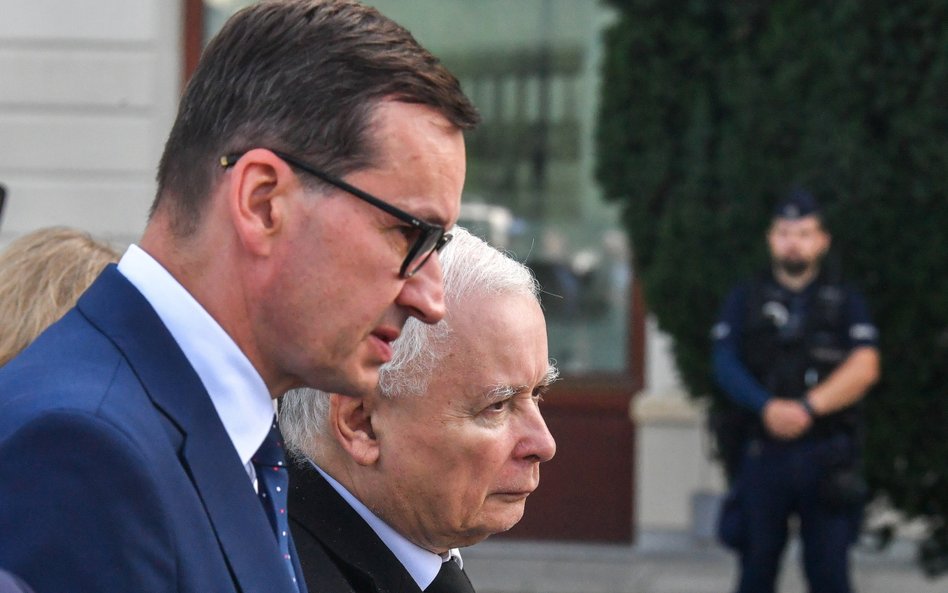 Mateusz Morawiecki i Jarosław Kaczyński