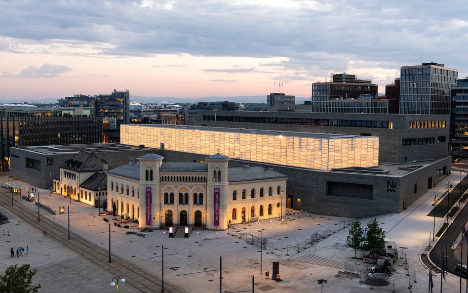 Budynek nowego muzeum narodowego w Oslo.