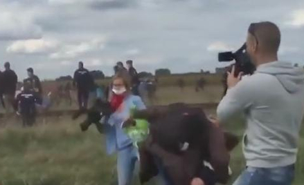 Uchodźca przewrócony przez dziennikarkę chce wyjechać z Hiszpanii