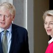 Premier W. Brytanii Boris Johnson i przewodnicząca Komisji Europejskiej Ursula von der Leyen