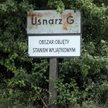 Tablica w Usnarzu Górnym, informująca o stanie wyjątkowym na obszarze przygranicznym województw podl