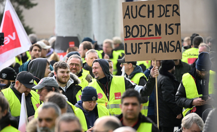 20 lutego na lotniskach protestowali pracownicy obsługi naziemnej Lufthansy