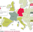 Najwięcej imigrantów przybywa z Bliskiego Wschodu, Afryki Północnej i Subsaharyjskiej, Turcji (ok. 5