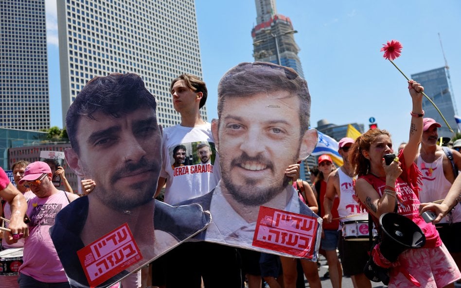 Demonstracja na ulicy Tel Awiwu