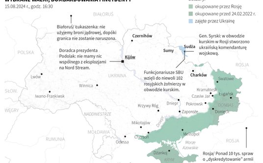 Tak wyglądała sytuacja na froncie w 904 dniu wojny