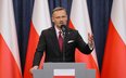 Szef Kancelarii Prezydenta RP Zbigniew Bogucki podczas konferencji prasowej w Pałacu Prezydenckim w 