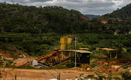 Kopalnia i przetwórnia złota w El Callao w Wenezueli