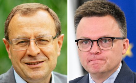 Prof. Antoni Dudek i Szymon Hołownia