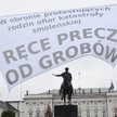 Miesięcznica katastrofy smoleńskiej. Kontrmanifestacja "Obywateli RP"