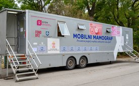 Mobilny punkt diagnostyczny – Cytomammobus – stanie przy przychodni przy ul. Narbutta 29