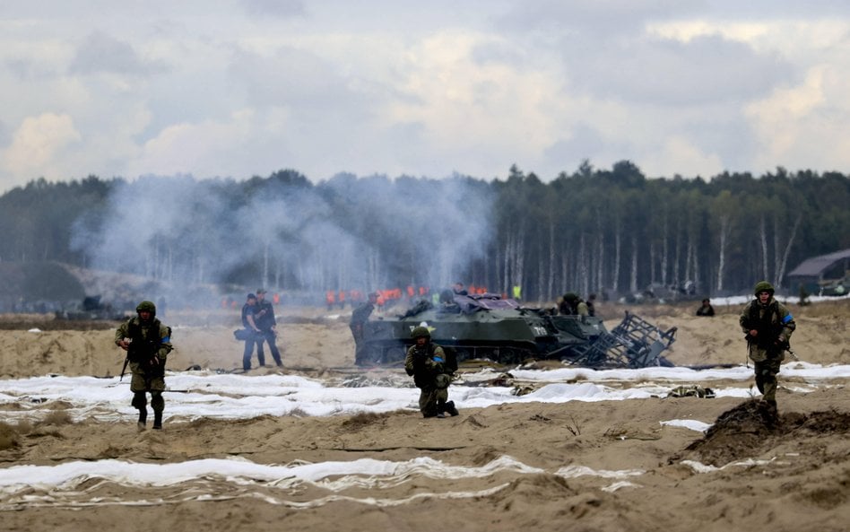 Rosyjscy i białoruscy żołnierze w czasie ćwiczenia Zapad 2025