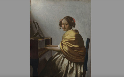 Johannes Vermeer "Młoda kobieta siedząca przy wirginale”, około 1670‐72;. Image courtesy of The Leid
