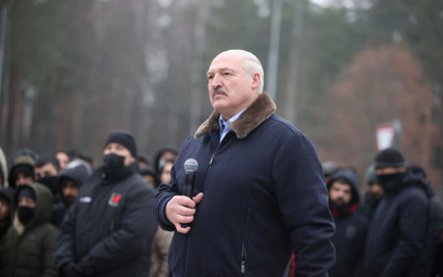 Łukaszenko na granicy białorusko-polskiej