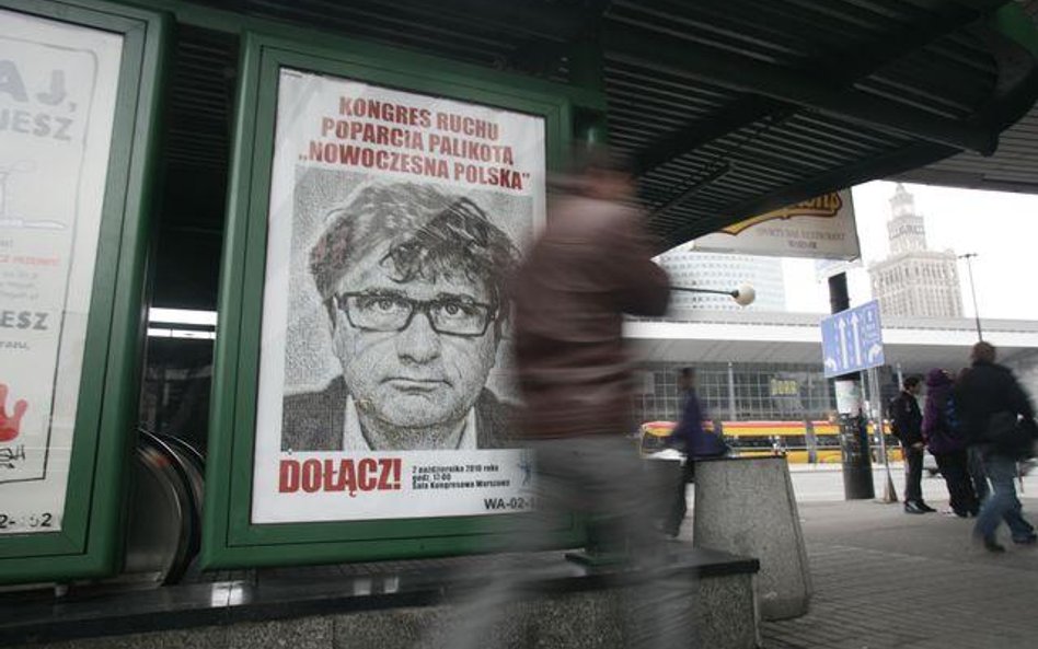 ongres Ruchu Poparcia Palikota był reklamowany na plakatach