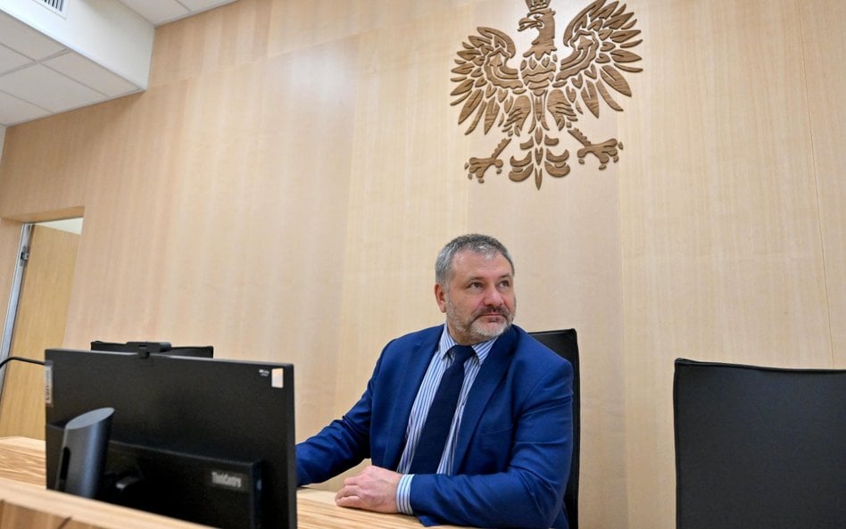 Minister sprawiedliwości, prokurator generalny Waldemar Żurek podczas uroczystości otwarcia nowej si