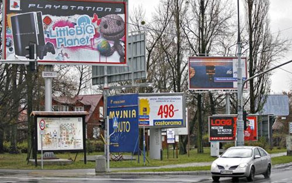 Reklamy w miastach są wszechobecne