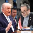Prezydent USA Donald Trump (z lewej) oraz irański minister spraw zagranicznych Abbas Araghchi poinfo