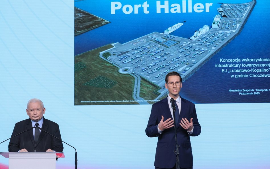 Jarosław Kaczyński i poseł PiS Kacper Płażyński