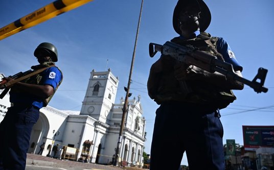 Wojsko ochrania kościól św. Antoniego w Colombo