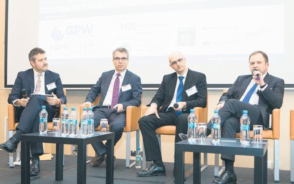 Od lewej: Peter Niklewicz (GPW), Nicolay Mayster (Intercapital Markets), Ivars Bergmanis (LHV) oraz 