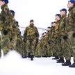Żołnierze norweskiej armii podczas inspekcji