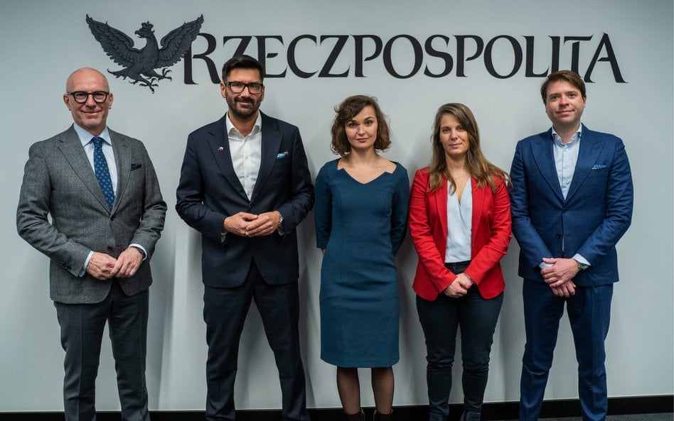 Uczestnicy debaty w siedzibie „Rzeczpospolitej” (od lewej): Georg Schroeckenfuchs (Novartis), Ireneu