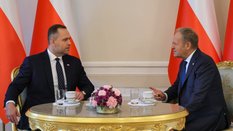 Premier Donald Tusk i prezydent Karol Nawrocki