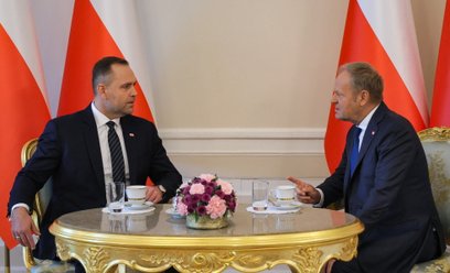 Premier Donald Tusk i prezydent Karol Nawrocki