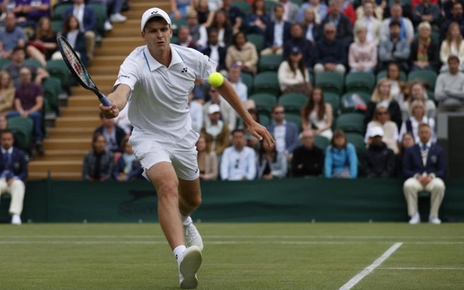 Wimbledon: Wstrzymany mecz Huberta Hurkacza