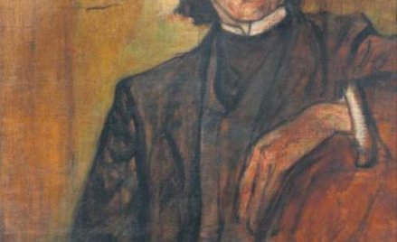 Leopold Gottlieb sportretował prawdopodobnie malarza Mieczysława Jakimowicza.