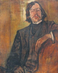 Leopold Gottlieb sportretował prawdopodobnie malarza Mieczysława Jakimowicza.