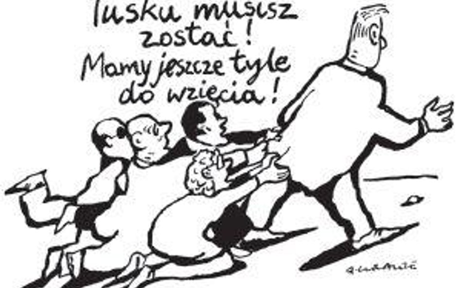 Komentarz rysunkowy. Tusku musisz zostać!