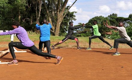 Trening kenijskich lekkoatletów