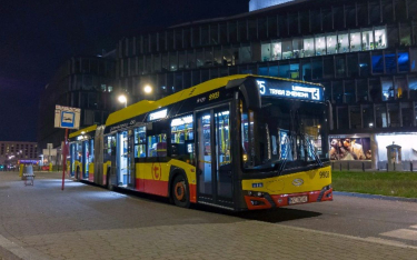 Autobus z napędem gazowym w Warszawie.