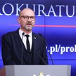 Warszawa, 24.02.2023. Prokurator krajowy Dariusz Barski podczas konferencji prasowej w Prokuraturze 