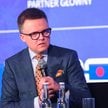 Szymon Hołownia podczas forum w Krynicy