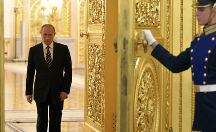 Prezydent Rosji Władimir Putin na Kremlu w 2015 roku