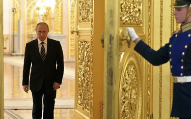 Prezydent Rosji Władimir Putin na Kremlu w 2015 roku