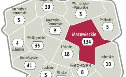 Na giełdowej mapie Polski rządzą Mazowsze, Małopolska i Śląsk