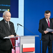 Prezes PiS Jarosław Kaczyński i poseł PiS Zbigniew Ziobro