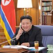 Przywódca Korei Północnej Kim Dzong Un rozmawia przez telefon z Władimirem Putinem