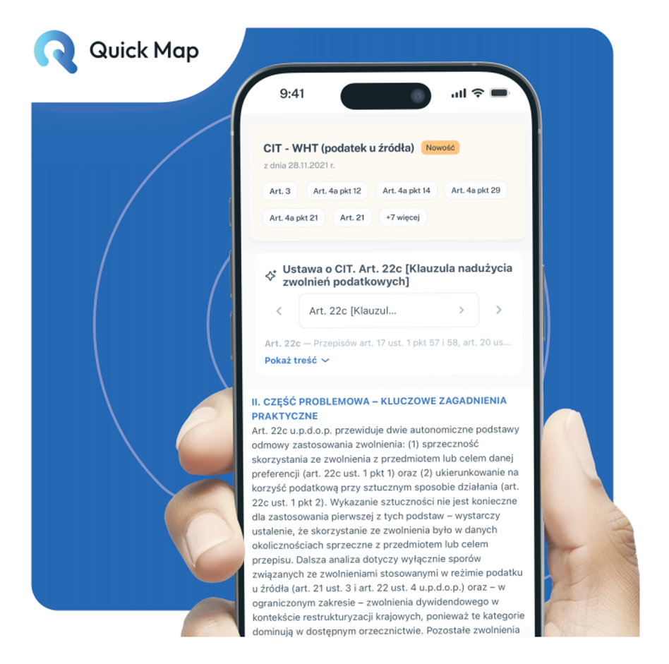 Certyfikat rezydencji w formie elektronicznej – granice definicji i rola komentarza eksperckiego QuickMap w praktyce WHT